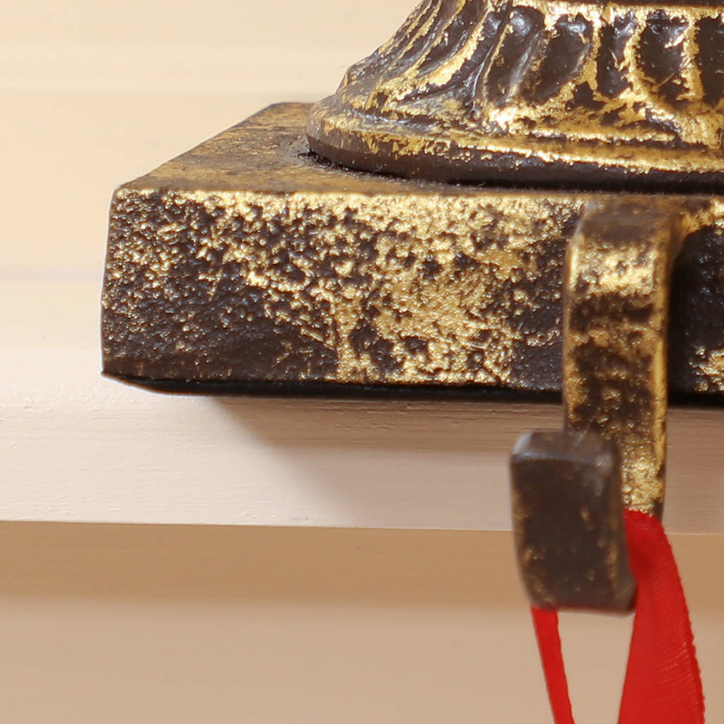 Luxury Gold Christmas Stocking Holder By Dibor