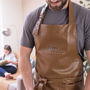 Personalised Personal Chef Faux Leather Apron, thumbnail 1 of 6