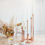 Copper Octagon Statement Candle Holder Tall Centrepiece, thumbnail 1 of 3