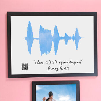 Listen To Your Recorded Message Sound Wave Print, 5 of 6