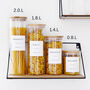 Bamboo Storage Jar With Personalised Minimalist Label, thumbnail 2 of 12