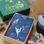 Personalised Rose Gold Foil Birth Flower Scarf, thumbnail 5 of 12