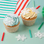 Snowflake Cake Charm Pack Of Six, thumbnail 1 of 5