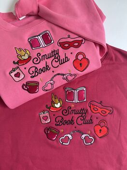 Smutty Book Club Embroidered Sweatshirt, 2 of 6