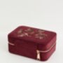 Fable Robin Love Embroidered Large Jewellery Box, thumbnail 2 of 4