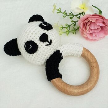 Piera Panda Baby Sensory Rattle, 3 of 5