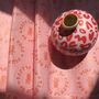 Pink + Red Hand Painted Leopard Print Decorative Vase, thumbnail 7 of 8