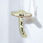 Gold Disco Mushroom Christmas Tree Decoration, thumbnail 1 of 3