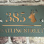 Personalised Stag Design House Acrylic Number Sign, thumbnail 6 of 11