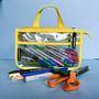 Clear Bag Organiser Neon Yellow Stadium Cross Body Bag, thumbnail 2 of 8