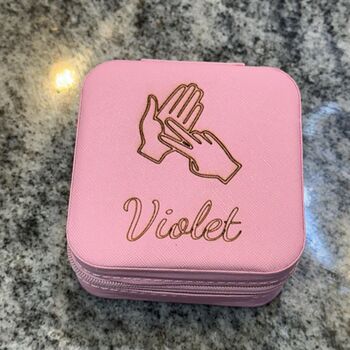 Personalised Jewellery Box Bsl Gift, 3 of 4