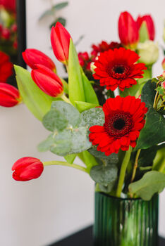 Harmony Red Tulips Bouquet, 3 of 3