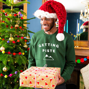 'Getting Piste' Ski Unisex Sweatshirt Jumper, 2 of 12