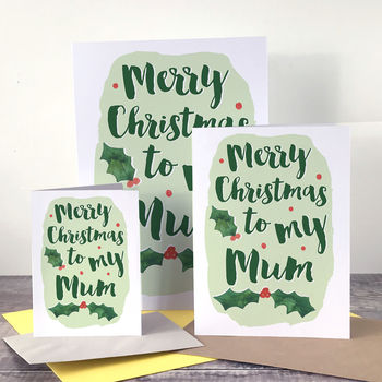 Merry Christmas To My Mum Card, 2 of 5
