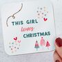 Loves Christmas Coaster, thumbnail 2 of 2