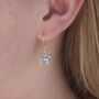Sterling Silver Labrador Hoop Or Hook 3D Earrings, thumbnail 1 of 5