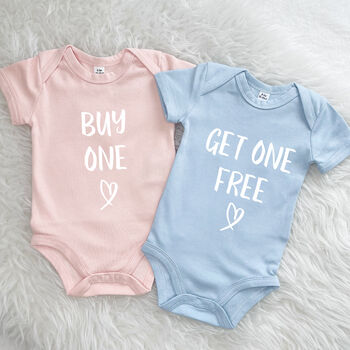 Buy One Get One Free Twin Babygrow Set, 2 of 9