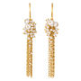Small Gold And Pearl Tassel Earrings, thumbnail 1 of 4