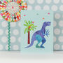 Mini Dinosaur Greetings Card, thumbnail 4 of 5