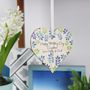 Floral Heart Decoration For Grandma Letterbox Gift, thumbnail 5 of 7
