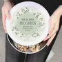 Personalised Botanical Wedding Cake Tin, thumbnail 2 of 5