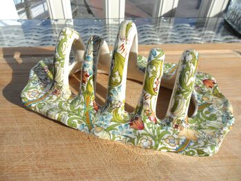 Toast Rack In William Morris Golden Lily Design, 6 of 10