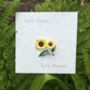 Sunflower Yellow Brooch, thumbnail 3 of 5