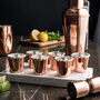 Set Of Six Handcrafted Copper Shot Glasses – 60ml, thumbnail 1 of 5