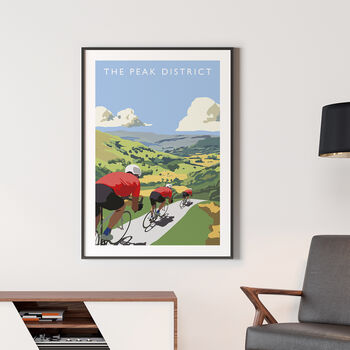 Peak District Cycling Poster, 3 of 8