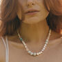 Turquoise And Howlite Asymmetrical Necklace, thumbnail 3 of 5