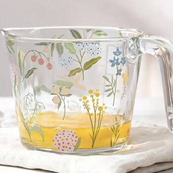 Botanical Design Glass Measuring Cup, 2 of 3