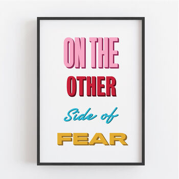 Other Side Of Fear Retro Print, 5 of 7