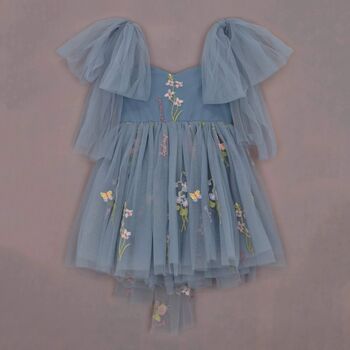 Enchanted Angel Fairy Flower Girl Dress Dusty Blue, 6 of 11