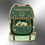 Traveller Backpack Hard Enamel Lapel Pin Badge, Camping Gifts, Gift For Travellers, Hikers And Gap Year Students, thumbnail 3 of 8