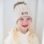 Mama Embroidered Faux Fur Pom Pom Bobble Hat, thumbnail 5 of 6