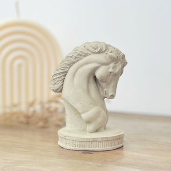 Horse Bust Concrete Sculpture Gift For Horse Lovers, 2 of 7