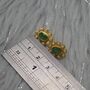 Pearl, Emerald Stud Earrings, thumbnail 6 of 6
