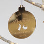 Personalised Our First Christmas Rabbit Ornament, thumbnail 1 of 3
