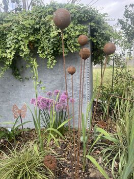 Stylish Cluster Of Five Balls Or Cups For Garden Small, 3 of 11