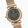 Classic Rose Gold Stainless Steel Unisex Wood Watch, thumbnail 8 of 10