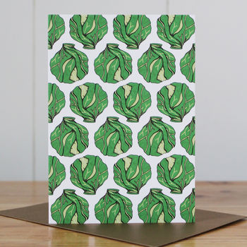 Luxury Brussel Sprout Christmas Gift Wrap, 3 of 3