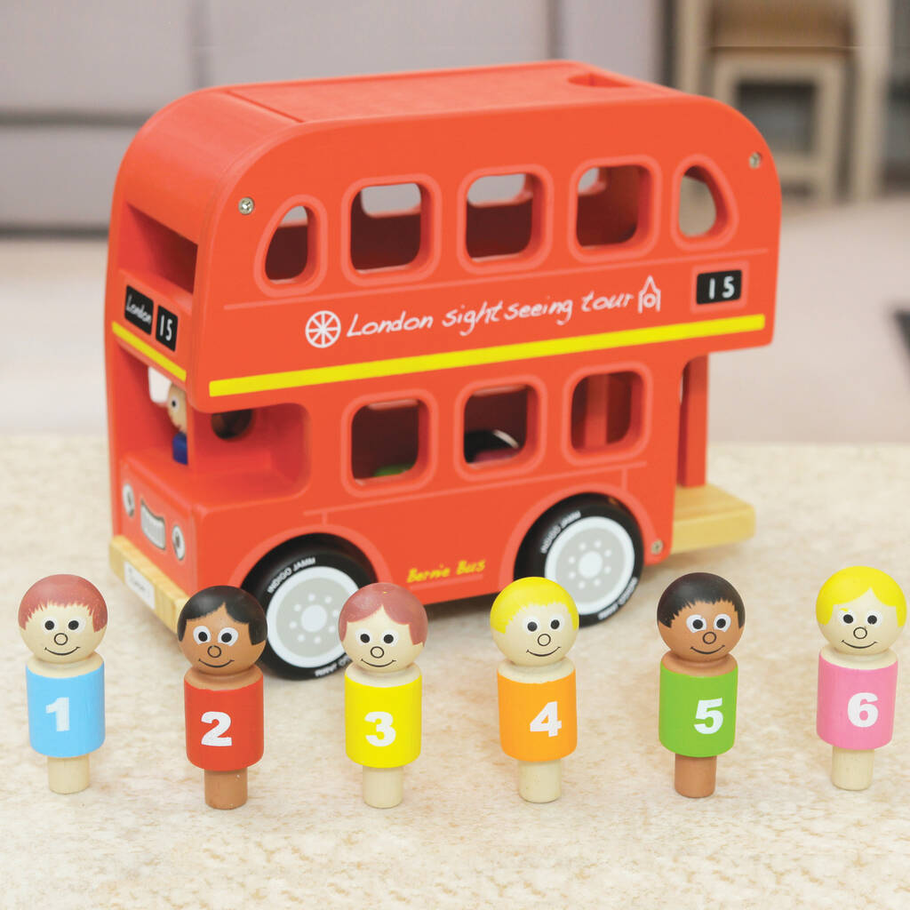 Wooden Number Sorting Bus, 1 of 8