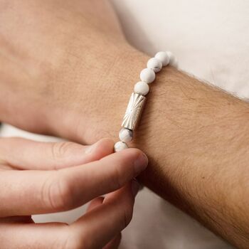 Men’s Personalised Air Sign Zodiac Bead Bracelet, 2 of 5