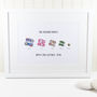 Personalised Flip Flop Family Print, thumbnail 4 of 8
