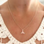 Sterling Silver Whale Tail Pendant Necklace, thumbnail 8 of 9