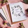 Blush Wild Floral Save The Date Cards, thumbnail 2 of 3