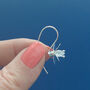 Long Lily Hook Through Drop Earrings, thumbnail 2 of 2