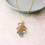Family Birthstone Cascade Necklace, thumbnail 3 of 7