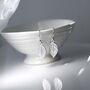Sterling Silver Mint Leaf Dangly Earrings, thumbnail 4 of 9