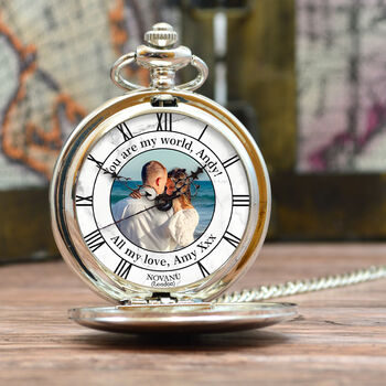 Personalised 50th Birthday Photo Pocket Watch, 3 of 7